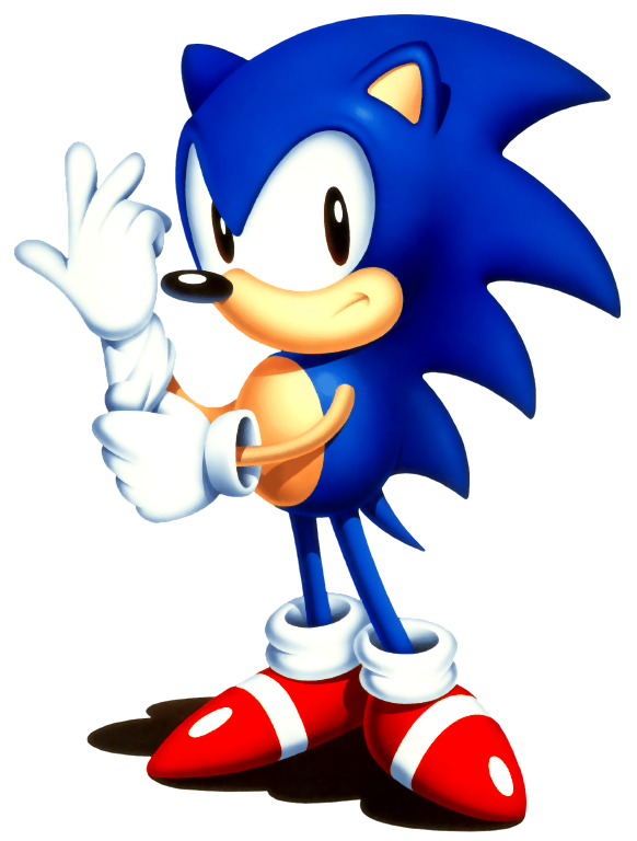 a photo of Sonic from Sonic CD