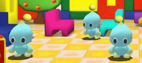 gif of three chao dancing in the chao kindergarten