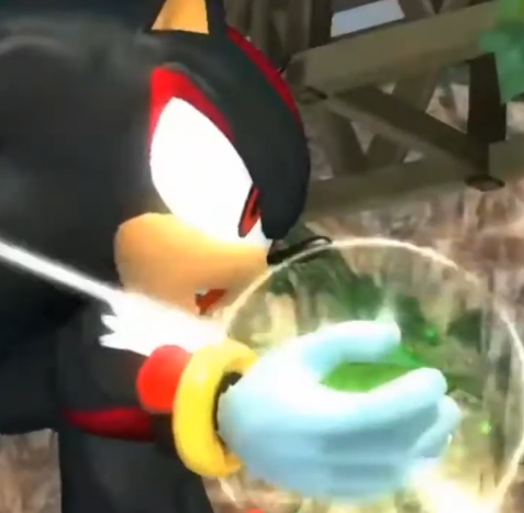Shadow in Sonic 06 doing chaos control