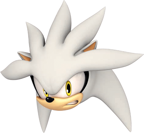 a render of Silver the Hedgehogs head